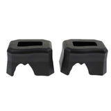Maxbell 2Pcs Reptile Shelter Hiding Cave Food Bowl For Lizards Gecko Spider Frog Black