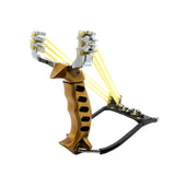 Maxbell Hunting Slingshot Stainless Steel Alloy for Entertainment Outdoor Sports Aureate