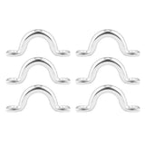 Maxbell 6Pcs 6mm Boat Pad Eye, Tie Down Rope Anchor Stainless Steel Kayak Deck Loops