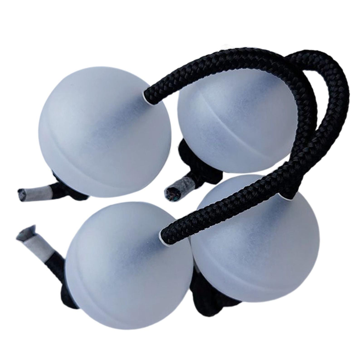 Maxbell 4Pcs Authentic African Shaker Portable Convenient for Percussion Ensembles White