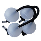Maxbell 4Pcs Authentic African Shaker Portable Convenient for Percussion Ensembles White