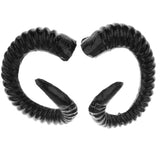 Maxbell Simulation Black Sheep Horns Costume Accessory for DIY Hair Headband 15x12cm