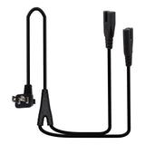 Maxbell Maxbell American Standard 2 Prong AC Extension Power Cord Y Splitter Male to Female