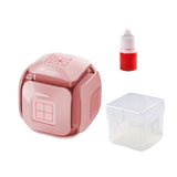 Maxbell Teaching Roller Stamp Rolling Educational Toy for School Supplies Parents Pink Case