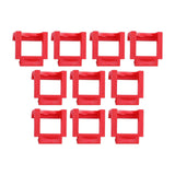Maxbell 10 Pieces Pci-E Riser Card Retainer Computer Components PCIe Fixing Buckle Red
