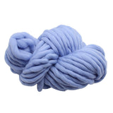 Maxbell Knitted Throw Blanket for Couch Machine Washable Light Blue