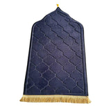 Maxbell Portable Prayer Mat Collectible Floor Carpet Area Rugs for Cafe Bar Indoor Blue