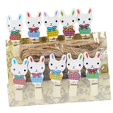 Maxbell 10x Easter Rabbit Photo Clips Ornaments for Photography Party Home Decor style C