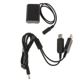 Max NP-FZ100 Dummy Battery Pack + Dual USB Power Cable for Sony A7RIII A7RM3 A9