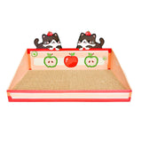 Maxbell Cat Scratch Pad with Box Interactive Toy Couch for Furniture Protection Red