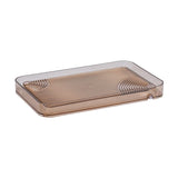 Maxbell Serving Tray Dish Drain Tray Luxury Style Tea Trays for Office Party Bedroom Brown