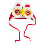 Maxbell Chinese New Year Pet Hat Decorative Cats Supplies Photo Props Lion Puppy M