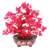 Max Crystal Money Tree Ornament Chinese Myth Lucky Charm Craft Home Decoration G