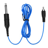 Maxbell Tattoo Power Supply Silicone RCA Connector Clip Cord Tattoo Hook Line Blue