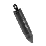Maxbell Stainless Steel Bullet Shape Cross Cremation Urn Memorial Pendant mom