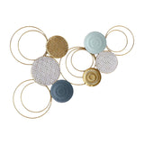 Maxbell Modern Metal Wall Art Decoration Sofa Background Pendant Artwork for Decor Style B