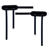 Maxbell Portable Ankle Straps Leg Glute Workouts for Weight Lifting Bodybuilding Gym Black 2pcs