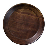 Max Round Wooden Serving Tray Dish Plate Fruit Snacks Cake Storage Trays 4 inch