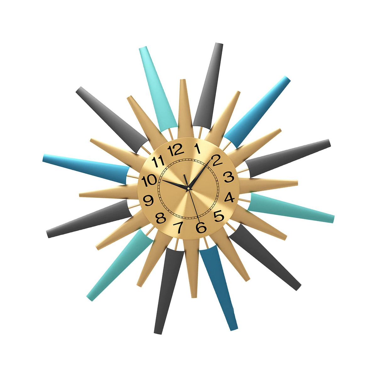 Maxbell Modern Wall Clock Personality Large Decorative Silent for Kitchen Decorative White