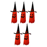 Maxbell 5Pcs Halloween Light Decoration Glowing Pumpkin Lamp for Halloween Decor