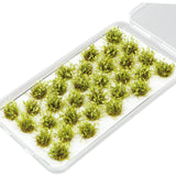 Maxbell 32Pcs Miniature Flower Cluster for DIY Model Sand Layout Model Decoration Light Green