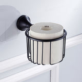 Maxbell Antique Copper Wall Mounted Toilet Paper Roll Holders Tissue Basket Black
