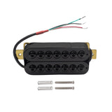 Maxbell Electric Guitar Pickup Double Coil 4P Prewired for 7 Strings Guitar Replaces Bridge Black