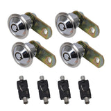 Max 1-1/8 Tubular Cam Lock 180Deg &2Key Pull Drawer Cabinet Toolbox Replacement