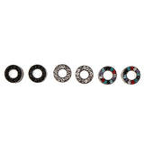 Maxbell 6pcs Rhinestone Stainless Steel Screw Ear Gauges Plugs Tunnels Expander 6mm
