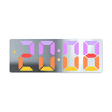 Maxbell Digital Alarm Clock Bedside Clock 12 Hour/ Mute Clock for Home Office White