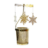 Max Maxb Romantic Candle Holder Stand Spining Tealight Candlestick  Snowflake