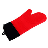 Max Heat Resistant Silicone Oven Glove Pot Holder Grilling Cooking Baking Red