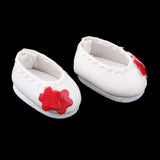 Max 1/12 BJD Doll Flower Leather Shoes for BJD Girl Doll Party Outfit Accs White