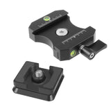 Maxbell Quick Release Plate Nonslip Pad Mounting Clip for Digital Camera DSLR Slr Plate Clamp Set