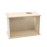 Maxbell Hamster Digging Box Visible Wooden Shower Room for Gerbils Chinchillas 25cmx15cmx15cm