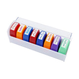 Maxbell 8Pcs Teacher Stamps Colorful Set Self Inking for Reward School Supplies