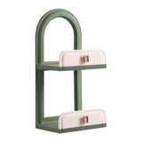 Maxbell Cosmetic Holder Storage Shelf Makeup Display Rack for Kitchen Cupboard Light Green