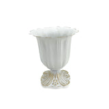 Maxbell Metal Flower Vase for Wedding Centerpiece for Birthday Living Room Party White