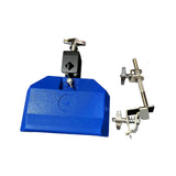 Maxbell High Pitched Cow Bell with Holder Clamp Percussion for Party Blue