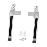 Maxbell 2Pcs Practical Window Handle Lock DIY Supplies Accessories Door Durable Argent