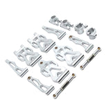 Maxbell RC Front Rear Swing Arm Steering Cup Parts Set for 16104 Q117A 1:16 Scale RC Argent