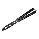 Maxbell Steel Butterfly Practice Knife Trainer Training Tool Portable Black