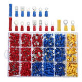 Maxbell 1200 Pieces Compact Brass Crimp Terminals Connector Cable Connector for Home