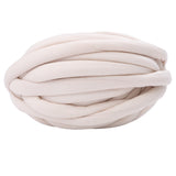 Maxbell Chunky Wool Yarn Filling Soft Knitting for Scarf Sweater Bed Fence Crochet khaki white