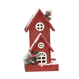 Maxbell Village House Christmas LED Lights Buildings Winter Snow Scene Landscape StyleA 16x13x30cm