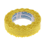 Maxbell 2 Yards 15mm Fabric Lace Washi Tape Self Adhesive Trim Wedding yellow