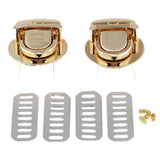 Max Bag Closure Catch Tuck Lock Clasp Fasteners for LeatherCraft Gold Round