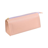 Maxbell PU Leather Pencil Pouches Office Stuff Portable for Pen Home Toiletries Pink