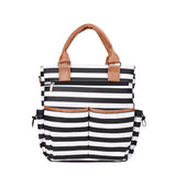 Maxbell Baby Diaper Bag Messenger Organizer Tote with Changing Pad Stripe