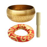 Maxbell Singing Bowl Set Craft Beautiful Sound Copper for Tabletop Yoga Meditation with Ring Cushion
